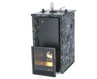 печь для бани изистим геленджик м2 premium в трехстор. кожухе из пироксенита вх слева закр.верх 321