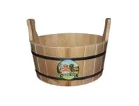 шайка "zebra", 15 л, двуручная, термолипа, бацькина баня