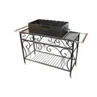 мангал м-19, 60*42*20см, антрацит, ручка метал. прямоугольная  дачный эксперт