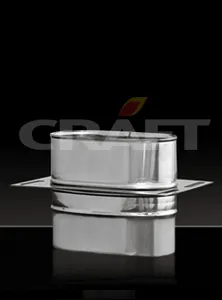 площадка craft монтажная овальная нержавеющая (316/0,8) ф100*200