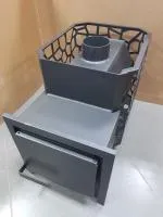 печь для бани сталь-мастер рада 4 14м без дверки дровяная сетка