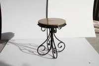 табурет кованый, круглый банные штучки