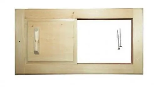 вентиляционная решетка с задвижкой 31,5х16,5 (липа) банные штучки