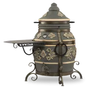 тандыр экотандыры фирменный 1 столик, с откидной крышкой, графит