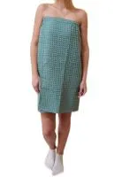 парео женское anolehome, вафельная ткань однотонная, цвет мятный