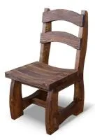 стул из дерева №13 (массив сосны, старение), палисандр, ирб