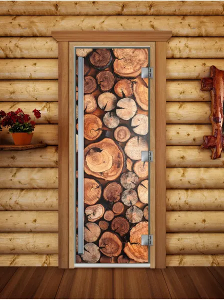 дверь с фотопечатью, арт.а044, 190х70, 8 мм, 3 петли, коробка ольха. банный эксперт