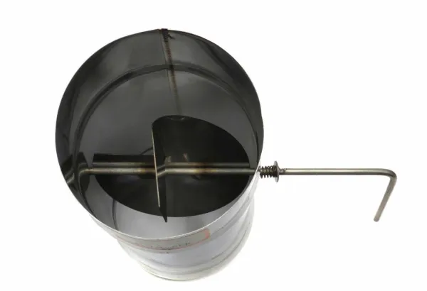 заслонка craft (шибер поворотный) нержавеющая (316/0,8мм) ф120 черный